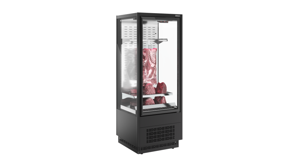 Холодильная горка мясная Carboma FC20-07 VV 0, 7-1 STANDARD фронт X7 (версия 2.0) (9005-0430)