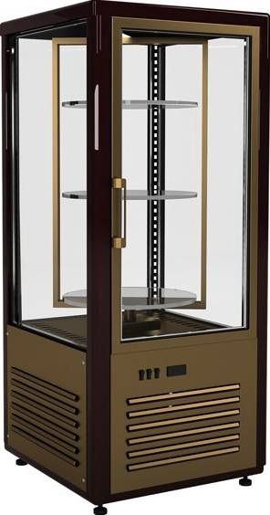 Шкаф кондитерский Carboma D4 VM 120-2 (R120Свр) (0109-0102 (коричнево-золотой))