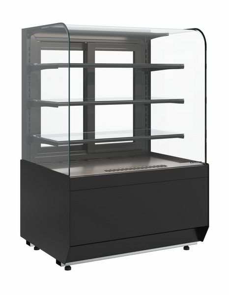 Витрина нейтральная напольная Carboma KR70 N 0, 9-1 LIGHT (9005)