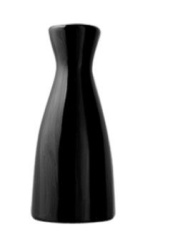 Бутылка для саке KunstWerk Paula черный 250 мл, H 165 мм, D 75 мм