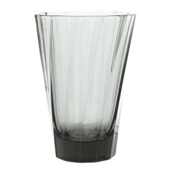 Стакан Loveramics Urban Glass 360ml Twisted Latte Glass, цвет черный