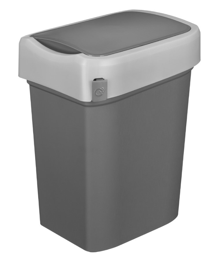Контейнер мусорный RESTOLA SMART BIN 50 л, L 430 мм, B 330 мм, H 630 мм серый