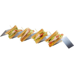 Подставка для бутербродов APS на 4шт., сталь нерж., H 55, L 560, B 80 мм