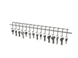 Комплект полки-вешалки для связок ключей к стерилизаторам Атеси СТС-1; CТС-2