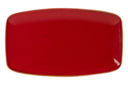 Тарелка прямоугольная 31*18 см красный Porland