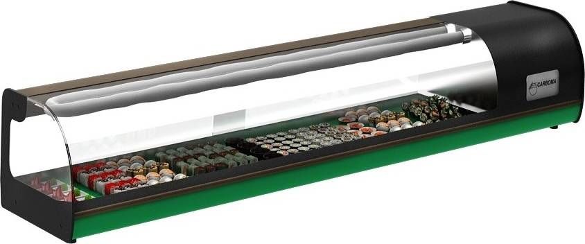Витрина для суши Carboma A37 SM 1, 8-1 Sushi (ВХСв-1, 8 Carboma cуши-кейс)