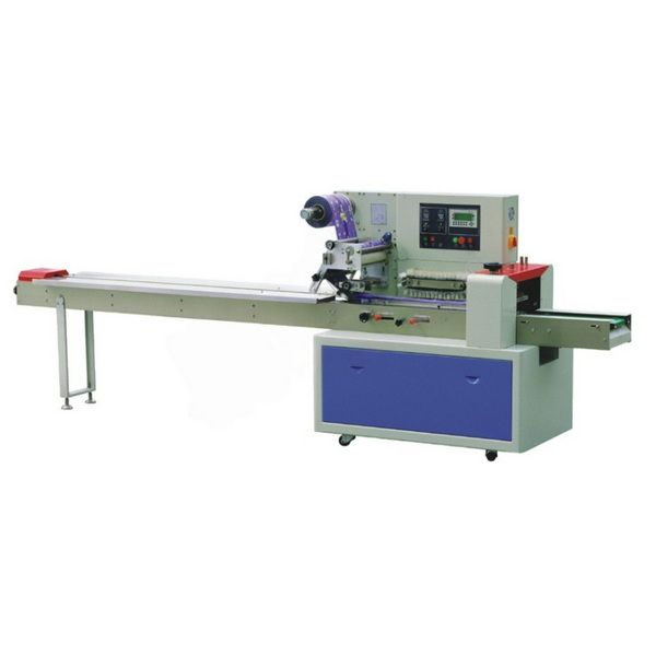 Горизонтальная упаковочная машина Hualian Machinery DXDZ-450B NEW (H-70 mm, bag L 130-450mm, S 400mm, рег. фор-ль 180 мм, транспортёр попер. запайки)