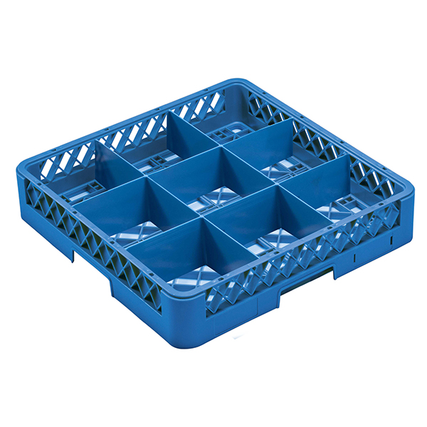 Кассета для бокалов ProHotel JW-9 blue 500х500 мм, Dmax 150 мм, Hmax 80 мм, 9 ячеек