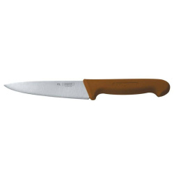Нож поварской P.L. Proff Cuisine Pro-Line с коричневой ручкой L 160 мм