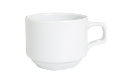 Чашка чайная, стопируемая, 180мл, белый, Soley Porland