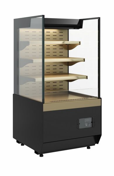 Витрина кондитерская Carboma KC70 VM 0, 6-2 STANDARD открытая, горка прямая боковина (версия 2.0) (9005-0109)