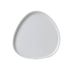 Тарелка треугольная мелкая CHURCHILL Chefs Plates CHEFS Walled 20см h2см, с прямым бортом White WHWT