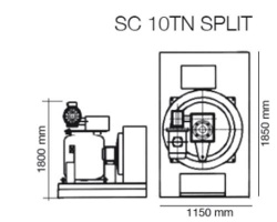 Льдогенератор ICE TECH SC10TN SPLIT