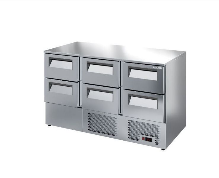 Стол холодильный POLAIR TMi 3 222-GC (без борта) (R290)