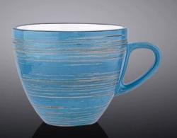 Чашка Wilmax Spiral голубая 300 мл