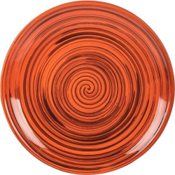 Тарелка Борисовская Керамика мелкая; D22, H2см, керамика, оранжевый