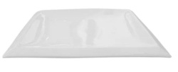 Тарелка KunstWerk белая H 30 мм, L 255 мм, B 255 мм
