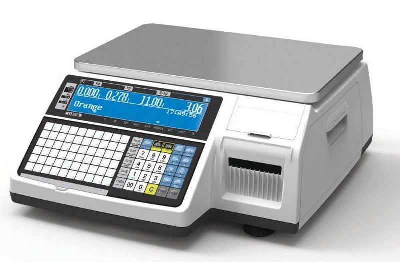 Весы торговые с печатью этикеток CAS CL3000-6B