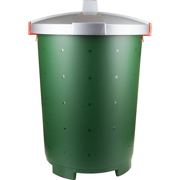 Контейнер мусорный RESTOLA 65 л, D 500 мм, H 550 мм зеленый