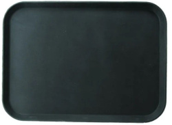 Поднос прорезиненный ProHotel черный L 455 мм, B 355 мм