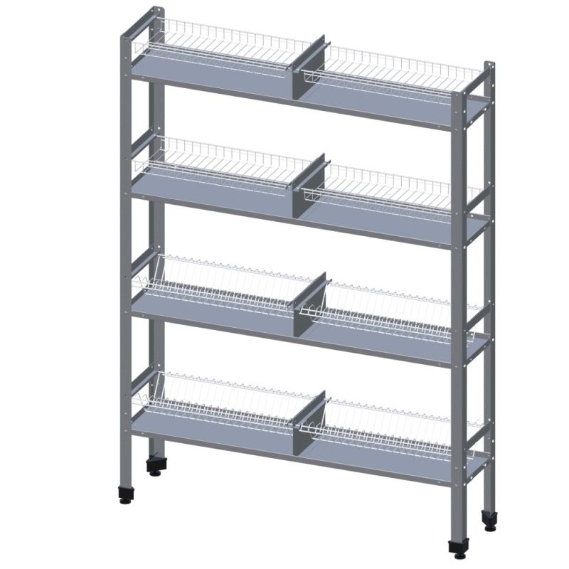 Стеллаж для сушки посуды Юг-Технология ПКТ-4/1200-ЮТ