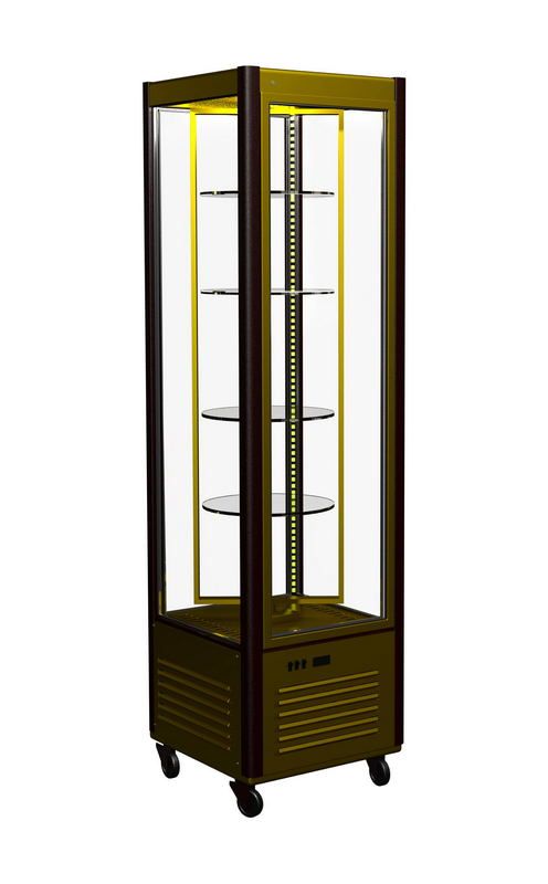 Шкаф кондитерский Carboma D4 VM 400-2 (R400Cвр Сarboma Люкс) (0109-0102 (коричнево-золотой))