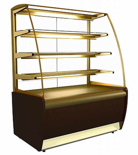 Витрина кондитерская Carboma K70 VH 1, 3-1 LIGHT Chocolate 0012-0109 (ВХСв - 1, 3д Carboma для шоколада)