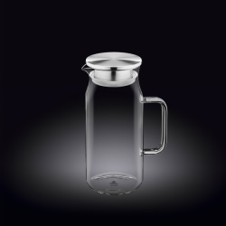 Кувшин Wilmax Thermo Glass  с крышкой + сетка нерж. 1000 мл.