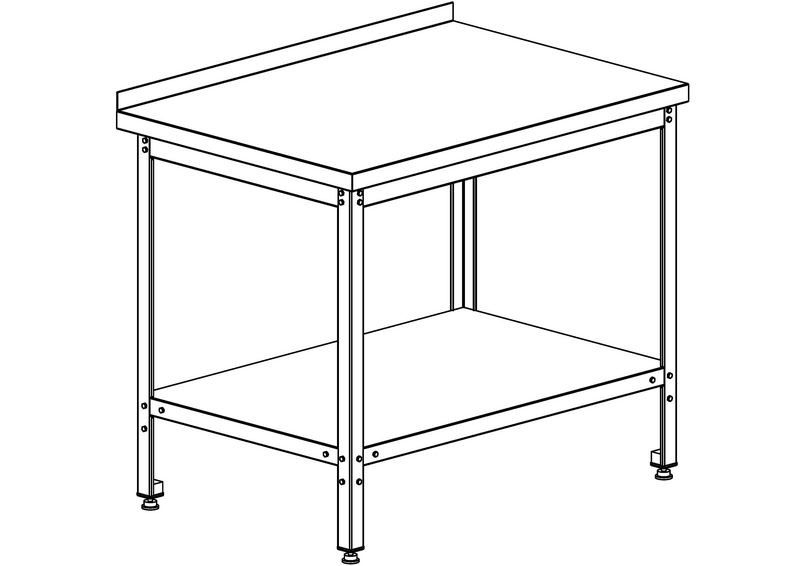 Стол производственный Refettorio СППЦ-3 140/80 СП