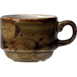 Чашка кофейная Steelite Craft Brown коричневая 100 мл. D 65 мм. H 50 мм. L 85 мм.