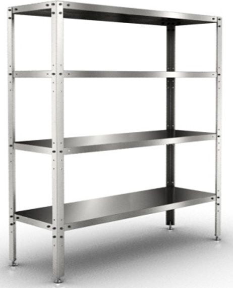 Стеллаж прямой сплошной ROSINOX СРСо 20/5-4 (высота 1800)