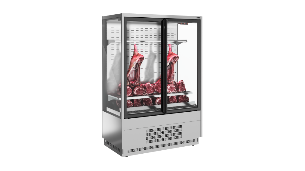 Холодильная горка мясная Carboma FC20-07 VV 1, 0-1 STANDARD фронт X7 (версия 2.0) (0430)