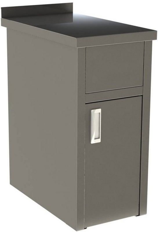 Станция для сбора отходов для фуд-кортов RESTOINOX МБНР-5-4/7/8.5 с рабочей столешницей