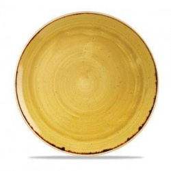 Тарелка мелкая CHURCHILL Stonecast 28,8 см, без борт Mustard Seed Yellow SMSSEV111