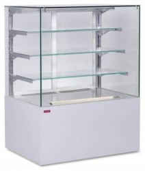 Витрина кондитерская UNIS Cube II Transparent 1000, Pearl White