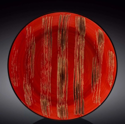 Тарелка Wilmax Scratch красная 500 мл, D 285 мм