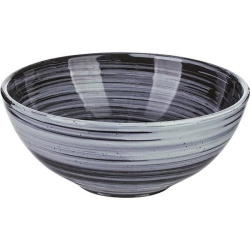 Салатник Борисовская Керамика «Маренго»; 1л; D180, H75мм, керамика; серый, черный