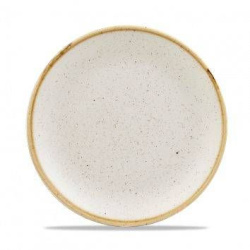 Тарелка мелкая CHURCHILL Stonecast 21,7 см, без борта Barley White Speckle SWHSEVP81