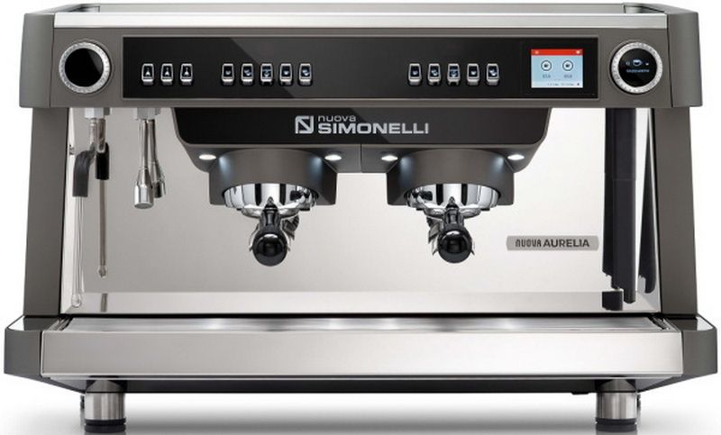 Кофемашина рожковая автоматическая Nuova Simonelli NUOVA AURELIA MP 2Gr 220V Metallic grey+high groups+Autopurge+E-mil k technology