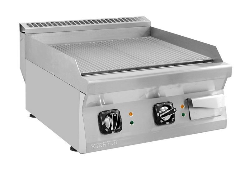 Поверхность жарочная электрическая Kocateq MCEG 87R с 2 зонами нагрева ребристая, линия 700