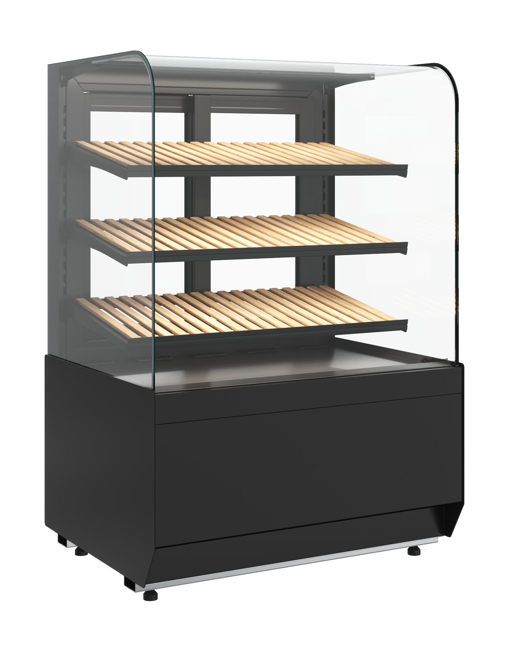 Витрина нейтральная напольная Carboma KR70 N 1, 3-1 LIGHT Bread (9005)