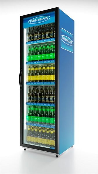 Шкаф холодильный Frigoglass Super 8 FFD (бел.корпус, бел.кабинет, черн.рамка дв., перенав.дв., 2Led, 6пол., 6ЦД) +контроллер