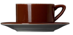 Кофейная пара Corone Gusto коричневая 190 мл