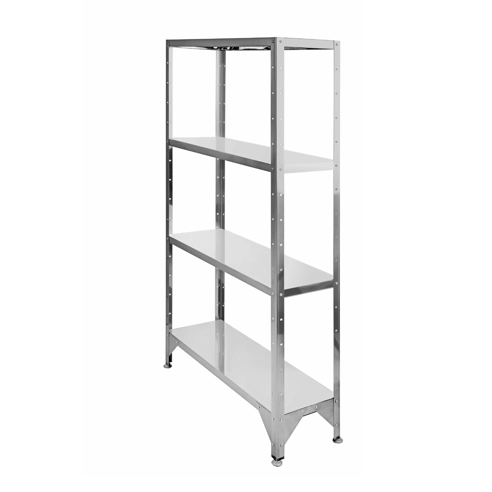 Стеллаж прямой сплошной Hessen С-1, 8*8*4/4 нерж.