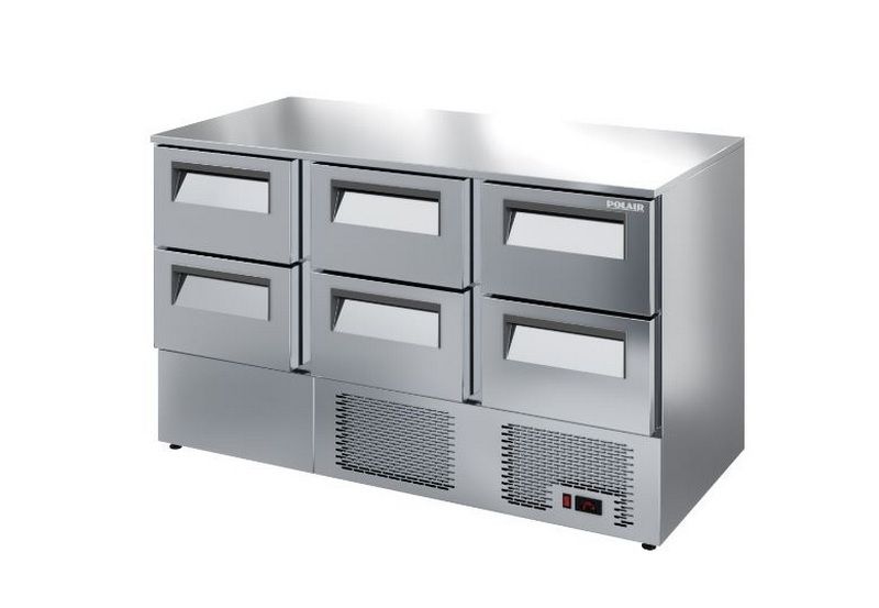 Стол холодильный POLAIR TMi 3 GN-222-GC (без борта)