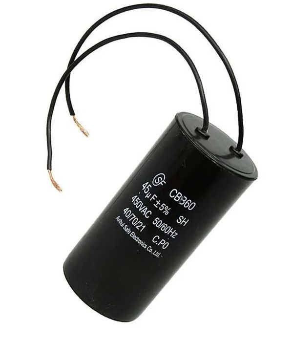 Конденсатор Viatto Commercial CBB60 45мкФ, 450V, разбор