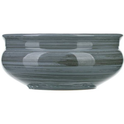 Тарелка Борисовская Керамика «Пинки» глубокая; 0,8л; D16см, керамика, серый