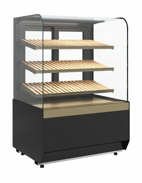 Витрина нейтральная напольная Carboma KR70 N 0, 9-1 LIGHT Bread (9005-0109)