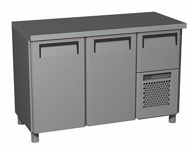 Стол холодильный Carboma T70 M2-1 (2GN/NT Carboma) без борта (0430-1 корпус нерж 6 ящ)