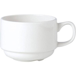 Чашка кофейная Steelite Simplicity White белая 100 мл. D 65 мм. H 50 мм. L 85 мм.